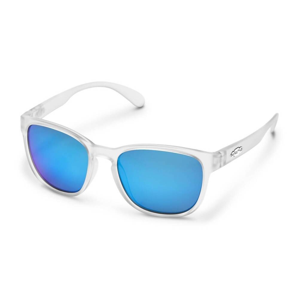 NEW SUNCLOUD unisex - loveseat sunglasses in crystal/blue mirror